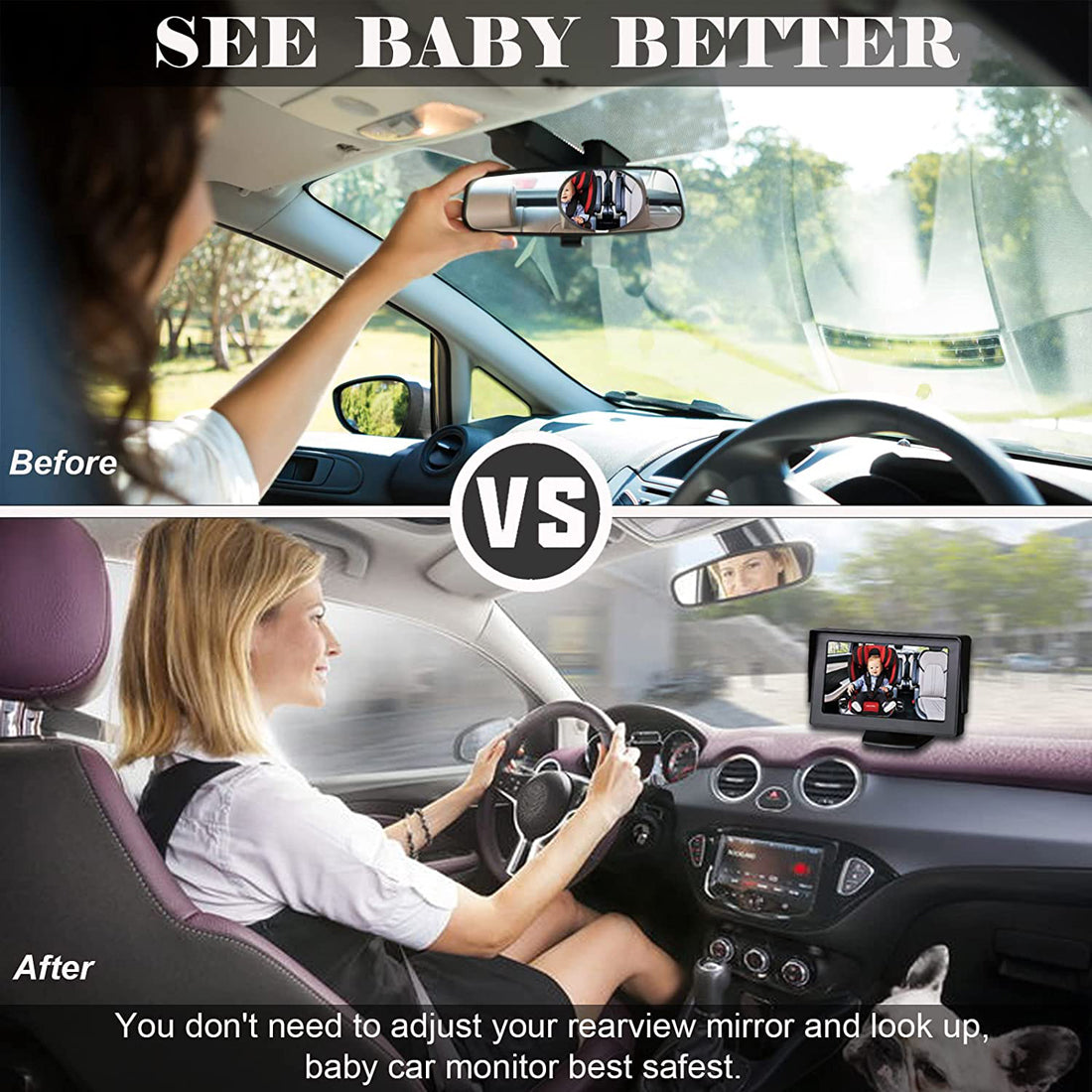 RH-B06 4.3 Inch Baby Safety Monitor Waterproof Night Vision Car Back Seat Camera RH-B06 4.3 Inch Baby Safety Monitor Waterproof Night Vision Car Back Seat Camera